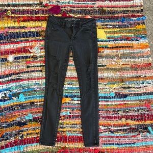 AE super super stretch black jeggings